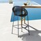 Armen Living Acapulco 26" Indoor Outdoor Steel Bar Stool with Black Rope LCACBABL26 - alternate 4